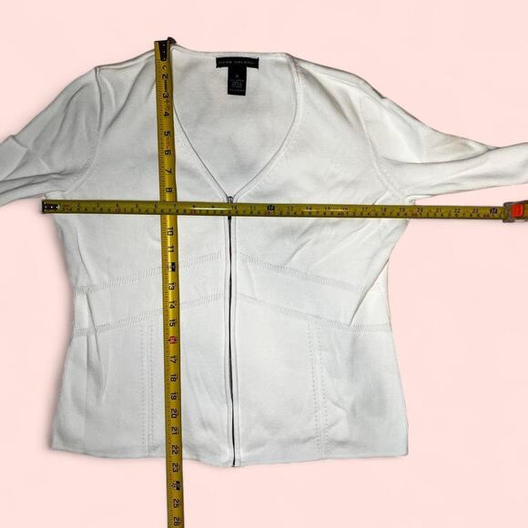 White zip up sweater elena solano - Picture 3 of 4